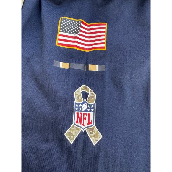 Los Angeles Rams Shirt Mens XL NFL Football Salute Service Nike Dri Fit Camo Tee - Picture 6 of 7